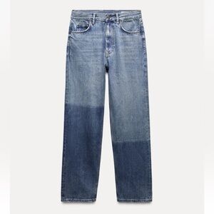 Zara Dark Blue Straight Leg Jeans